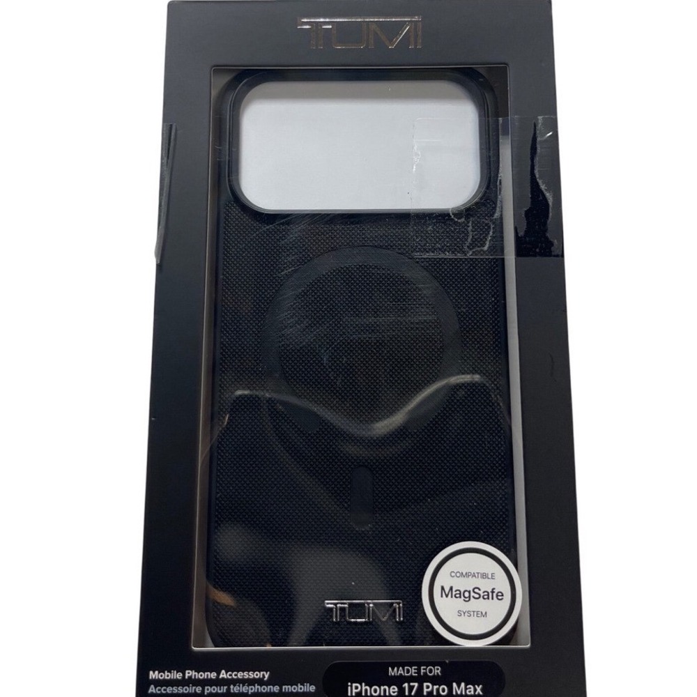 TUMI iPhone 17 Pro Max Case Black MagSafe Compatible Slim TUOHMP17XPVCMK NEW